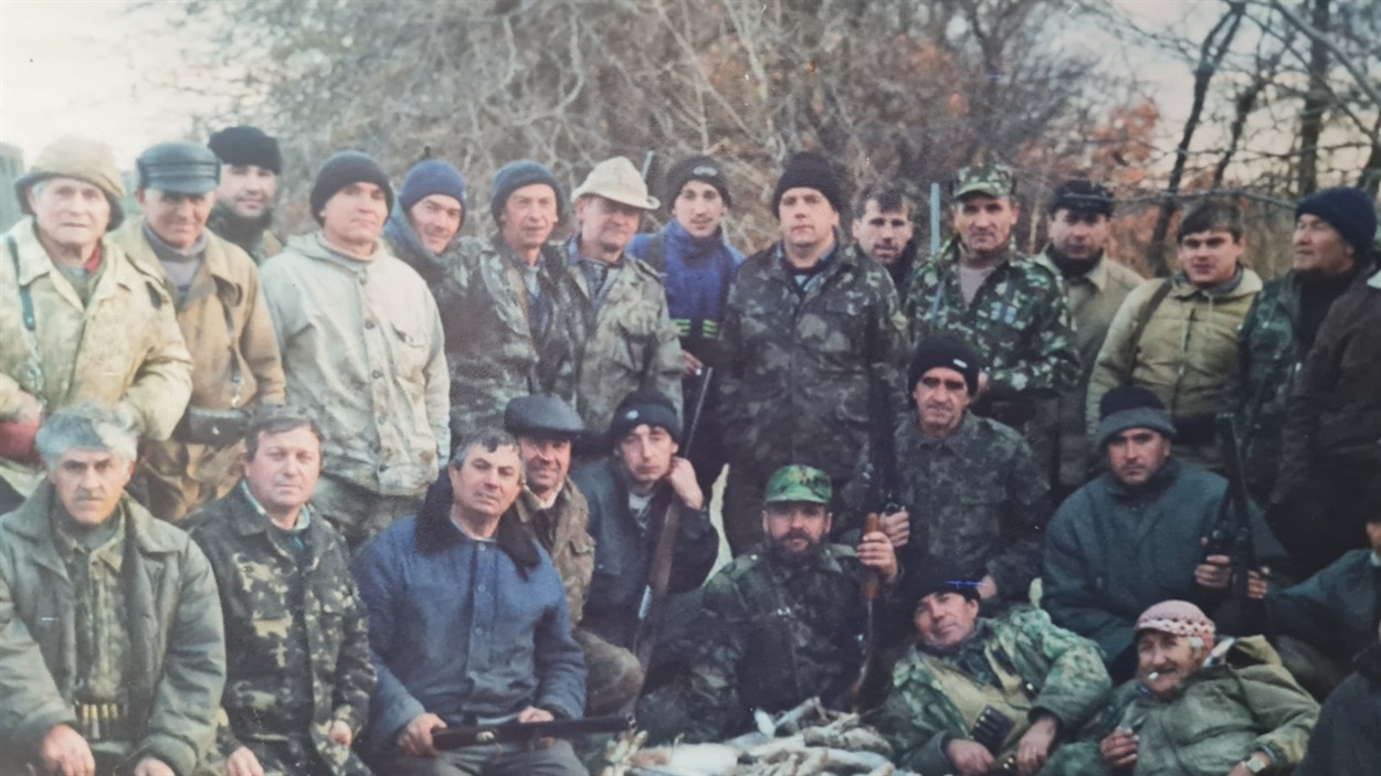 Одна з архівних фото, але вже більш пізнього періоду, мислівців та рибалок Біляївки 